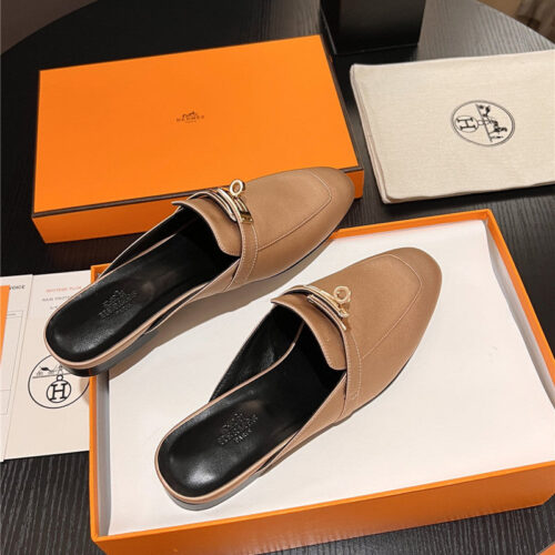High Quality Luxury Hermes Classic Kelly Mules Half Drag product detail