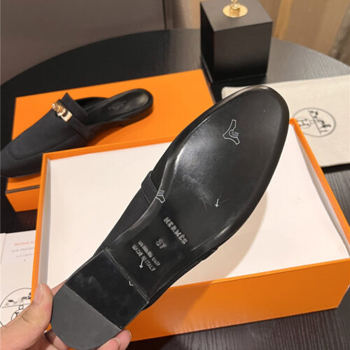 High Quality Luxury Hermes Classic Kelly Mules Half Drag – Style 59235 product detail