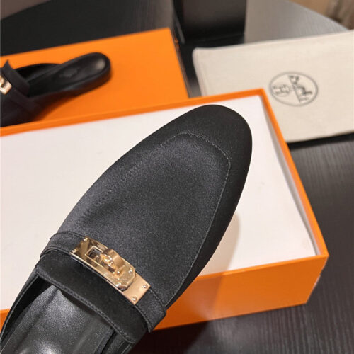 High Quality Luxury Hermes Classic Kelly Mules Half Drag – Style 59235 product detail