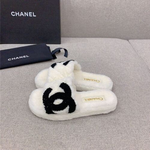 High Quality Luxury Chanel New Thick Sole Fur Slippers – Style 24454 alternate view