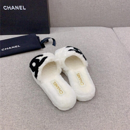 High Quality Luxury Chanel New Thick Sole Fur Slippers – Style 24454 product detail