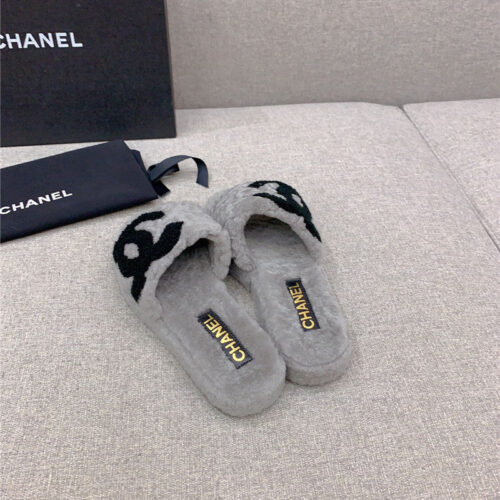 High Quality Luxury Chanel New Thick Sole Fur Slippers – Style 55526 product detail