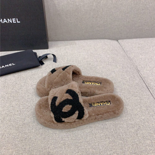 High Quality Luxury Chanel New Thick Sole Fur Slippers – Style 21062 alternate view