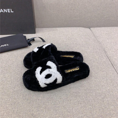 High Quality Luxury Chanel New Thick Sole Fur Slippers – Style 17670 alternate view