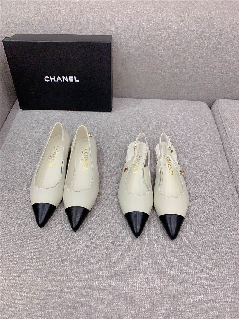 High Quality Luxury Chanel New Pointed Toe Flat Shoes – Style 27494 product detail