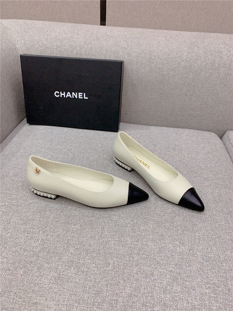 High Quality Luxury Chanel New Pointed Toe Flat Shoes – Style 27494
