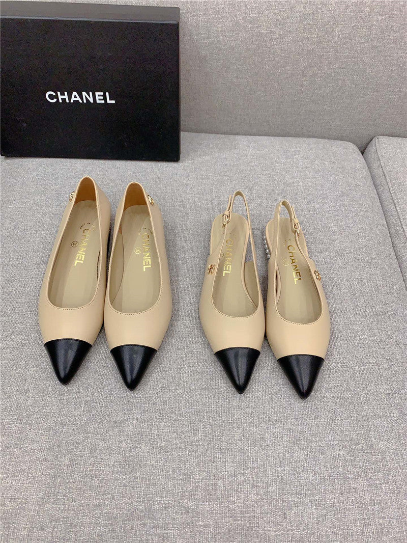 High Quality Luxury Chanel New Pointed Toe Flat Shoes – Style 25798 product detail