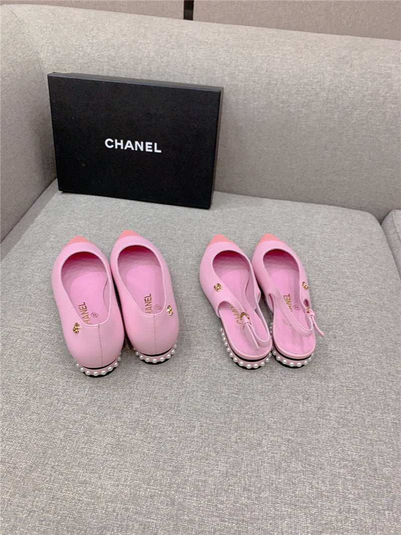 High Quality Luxury Chanel New Pointed Toe Flat Shoes product detail