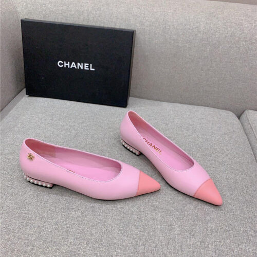 High Quality Luxury Chanel New Pointed Toe Flat Shoes
