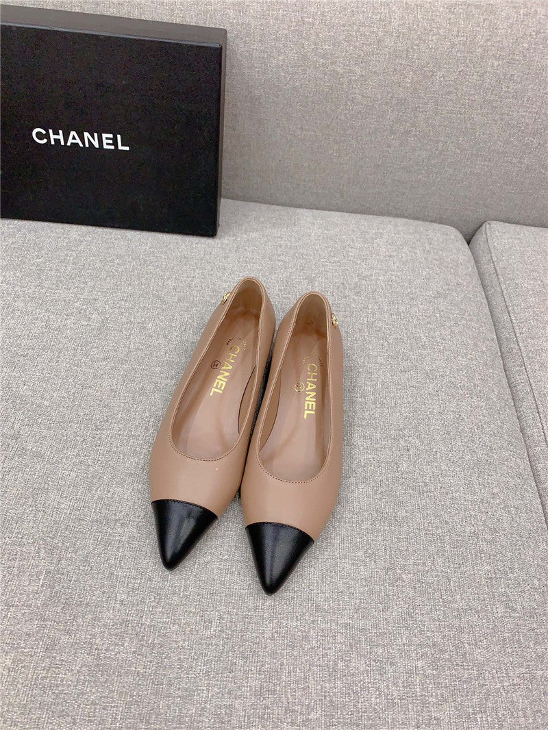 High Quality Luxury Chanel New Pointed Toe Flat Shoes – Style 87942 product detail