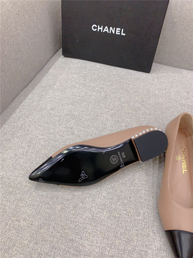 High Quality Luxury Chanel New Pointed Toe Flat Shoes – Style 87942 product detail