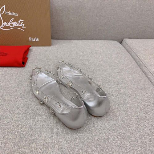 High Quality Luxury Christian Louboutin Crystal Clear Red Sole High Heels – Style 55956 product detail