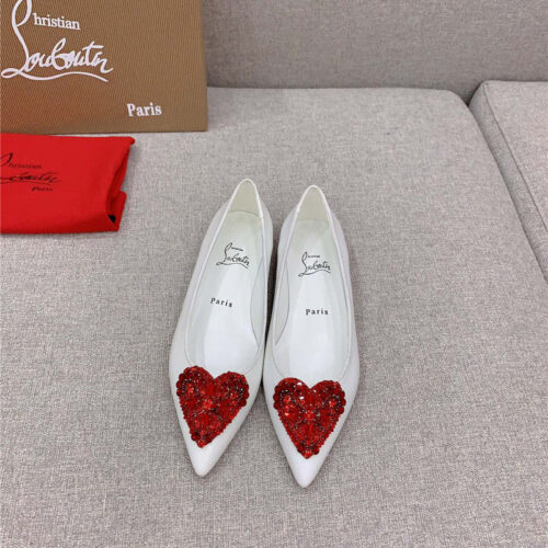 High Quality Luxury Christian Louboutin Heart Ruby Red High Heels product detail