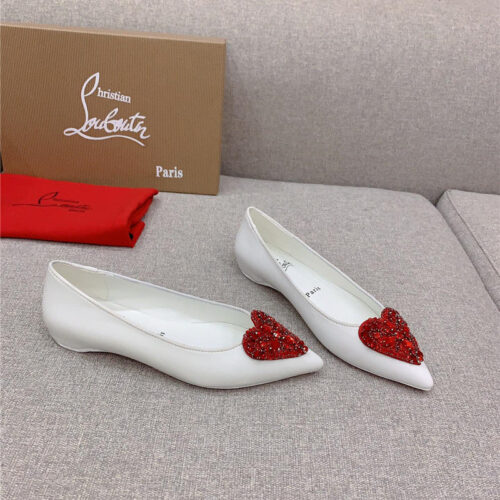 High Quality Luxury Christian Louboutin Heart Ruby Red High Heels