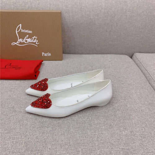 High Quality Luxury Christian Louboutin Heart Ruby Red High Heels alternate view