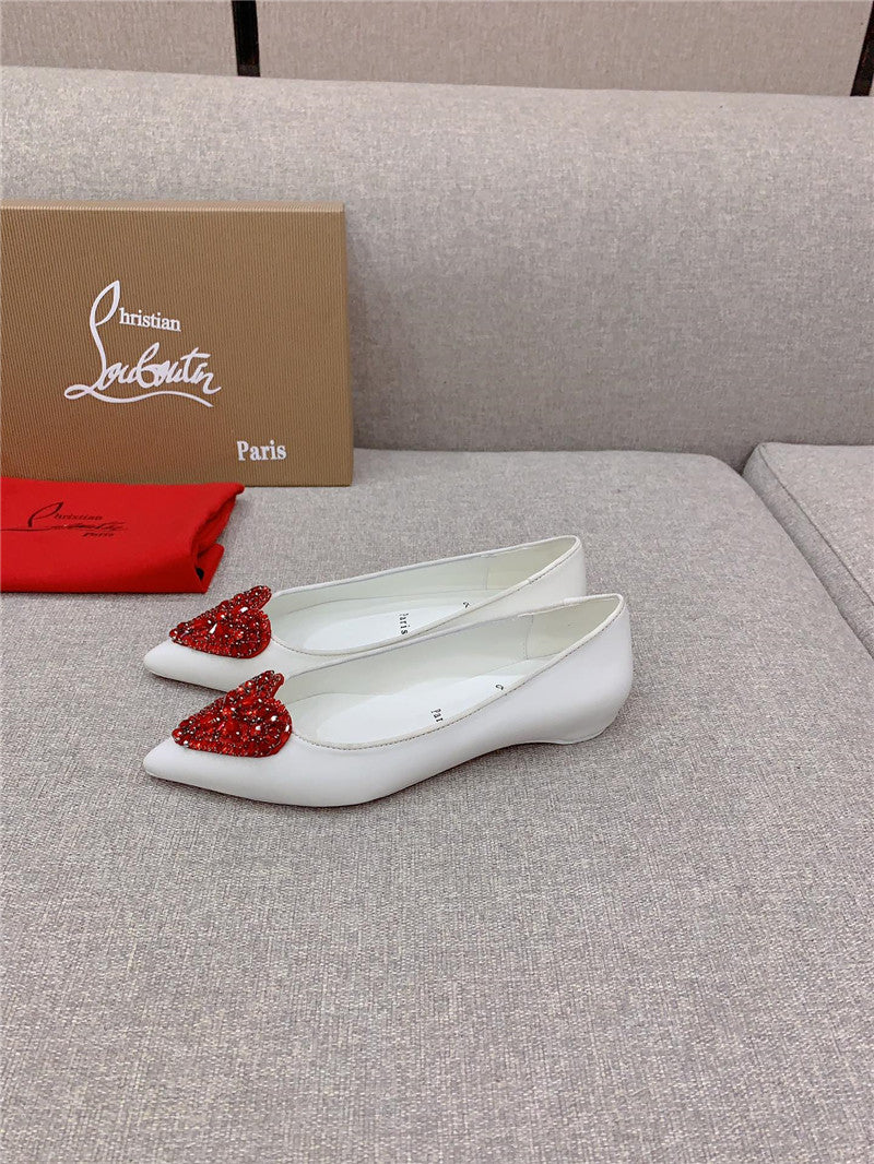 High Quality Luxury Christian Louboutin Heart Ruby Red High Heels product detail