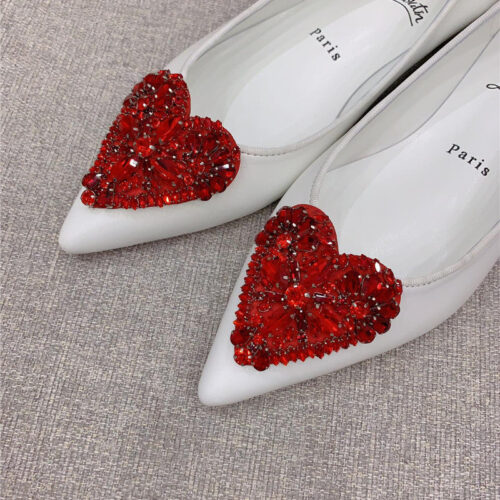 High Quality Luxury Christian Louboutin Heart Ruby Red High Heels product detail