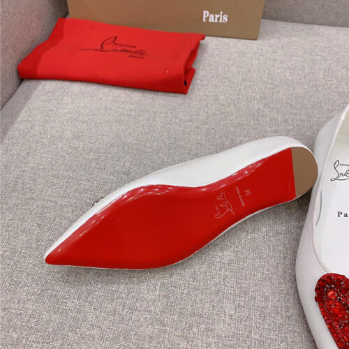 High Quality Luxury Christian Louboutin Heart Ruby Red High Heels product detail