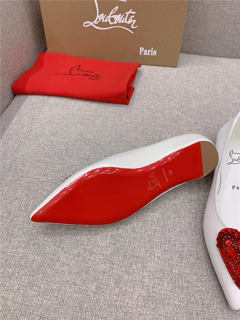 High Quality Luxury Christian Louboutin Heart Ruby Red High Heels product detail