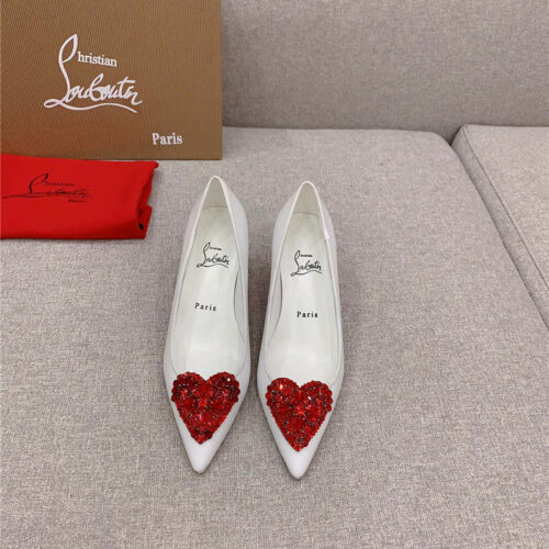 High Quality Luxury Christian Louboutin Heart Ruby Red High Heels – Style 66676 product detail