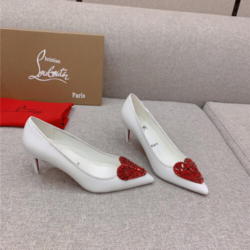 High Quality Luxury Christian Louboutin Heart Ruby Red High Heels – Style 66676