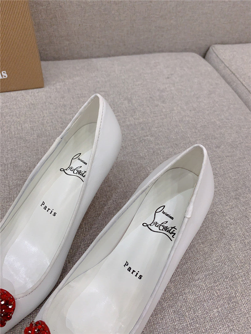 High Quality Luxury Christian Louboutin Heart Ruby Red High Heels – Style 66676 product detail