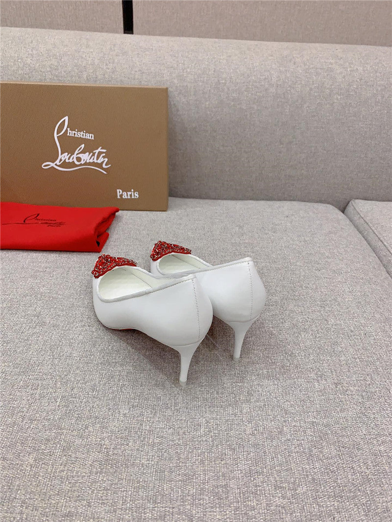 High Quality Luxury Christian Louboutin Heart Ruby Red High Heels – Style 66676 product detail