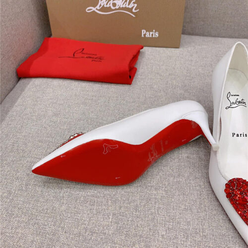 High Quality Luxury Christian Louboutin Heart Ruby Red High Heels – Style 66676 product detail