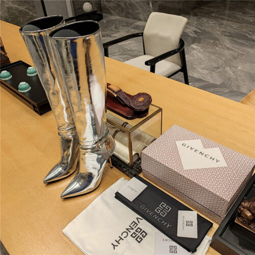 High Quality Luxury Givenchy Stiletto High Heel Sexy Pointed Toe Boots – Style 90691 product detail
