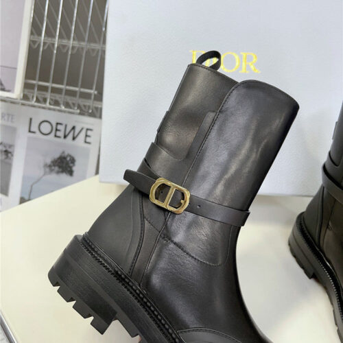 High Quality Luxury Dior Autumn And Winter Catwalk Style Mid-Calf Boots product detail