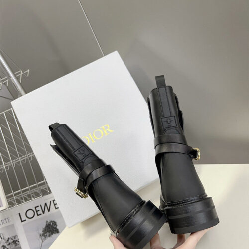 High Quality Luxury Dior Autumn And Winter Catwalk Style Mid-Calf Boots product detail