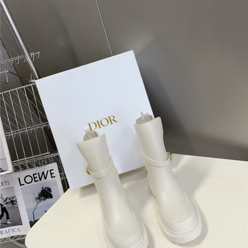 High Quality Luxury Dior Autumn And Winter Catwalk Style Mid-Calf Boots – Style 43814