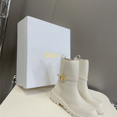High Quality Luxury Dior Autumn And Winter Catwalk Style Mid-Calf Boots – Style 43814 product detail