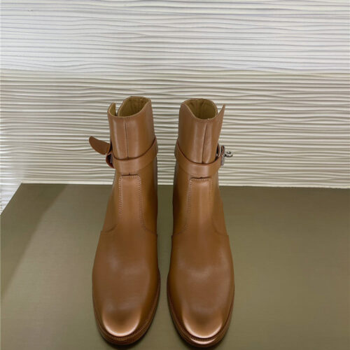 High Quality Luxury Hermes New Classic Kelly Buckle Leather Boots product detail