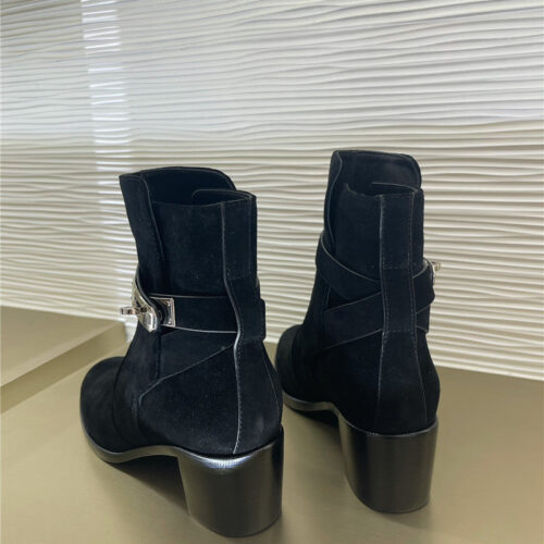 High Quality Luxury Hermes New Classic Kelly Buckle Short Boots – Style 90659 product detail