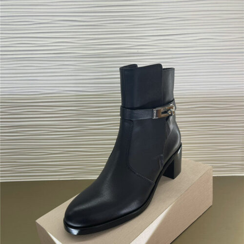 High Quality Luxury Hermes New Classic Kelly Buckle Short Boots product detail