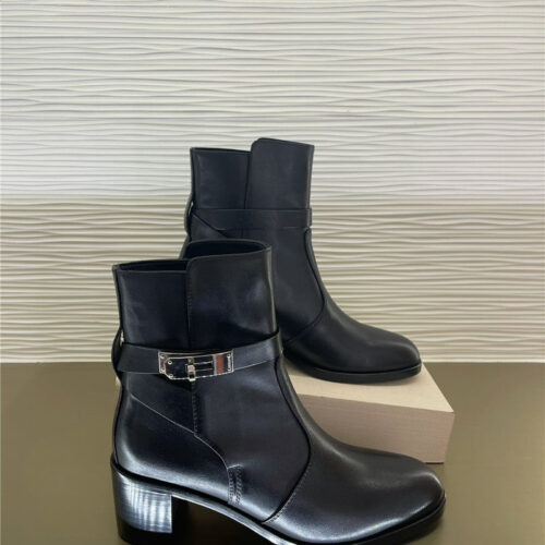 High Quality Luxury Hermes New Classic Kelly Buckle Short Boots product detail