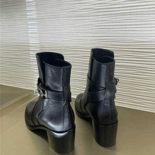 High Quality Luxury Hermes New Classic Kelly Buckle Short Boots product detail