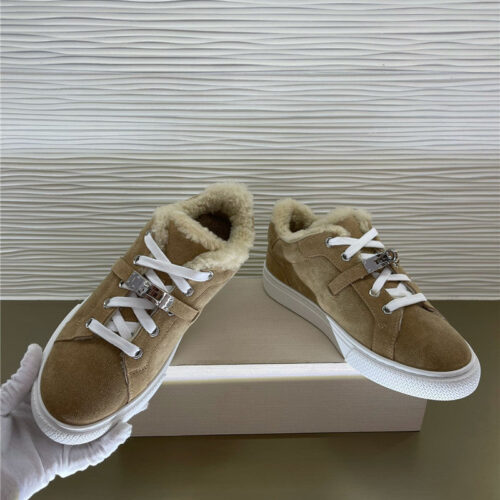 High Quality Luxury Hermes New Classic Kelly Buckle Casual Shoes – Style 97443 product detail