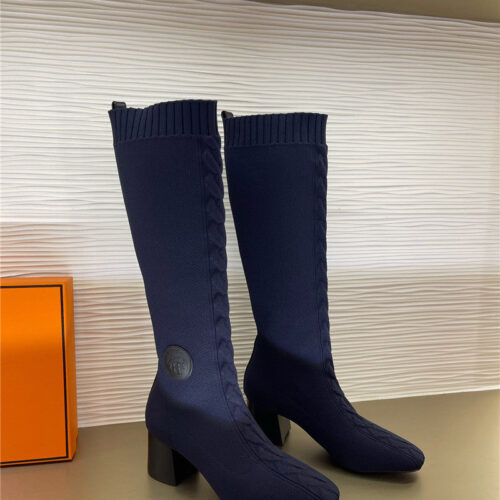 High Quality Luxury Hermes Autumn And Winter Sock Boots