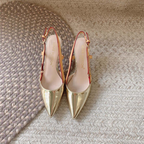 High Quality Luxury Louis Vuitton New Blossom Slingback High Heels alternate view