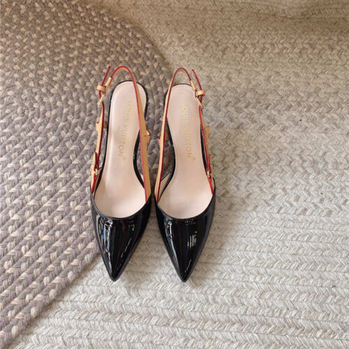 High Quality Luxury Louis Vuitton New Blossom Slingback High Heels – Style 54467 alternate view