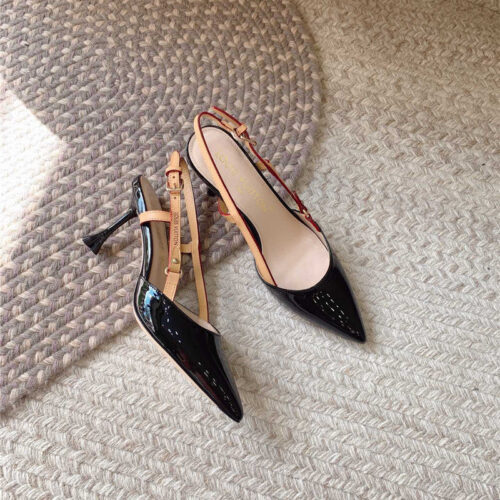 High Quality Luxury Louis Vuitton New Blossom Slingback High Heels – Style 54467
