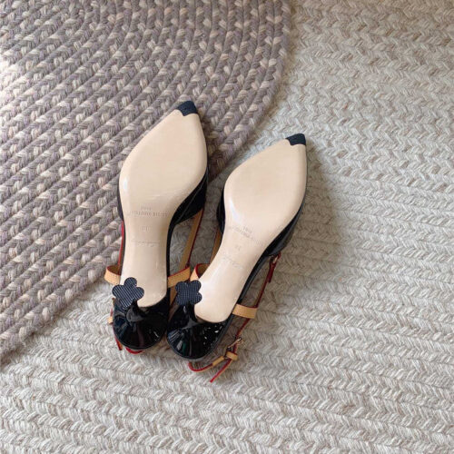 High Quality Luxury Louis Vuitton New Blossom Slingback High Heels – Style 54467 product detail
