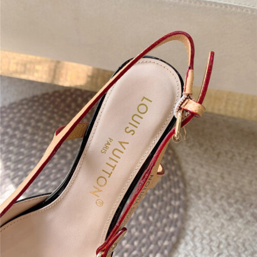 High Quality Luxury Louis Vuitton New Blossom Slingback High Heels – Style 54467 product detail