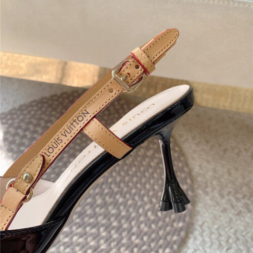 High Quality Luxury Louis Vuitton New Blossom Slingback High Heels – Style 54467 product detail