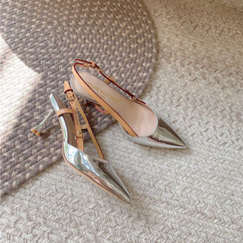 High Quality Luxury Louis Vuitton New Blossom Slingback High Heels – Style 20003