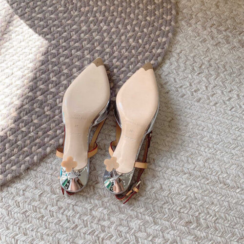 High Quality Luxury Louis Vuitton New Blossom Slingback High Heels – Style 20003 product detail