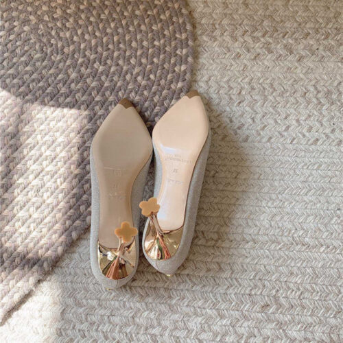 High Quality Luxury Louis Vuitton New Blossom High Heels – Style 56163 product detail