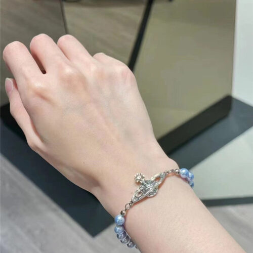 High Quality Luxury Vivienne Westwood Saturn Pearl Bracelet – Style 51664 alternate view
